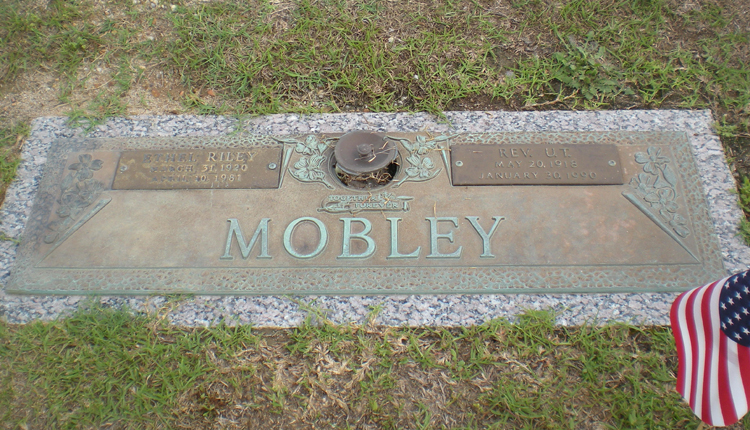 Grave marker of Ethel Mobley