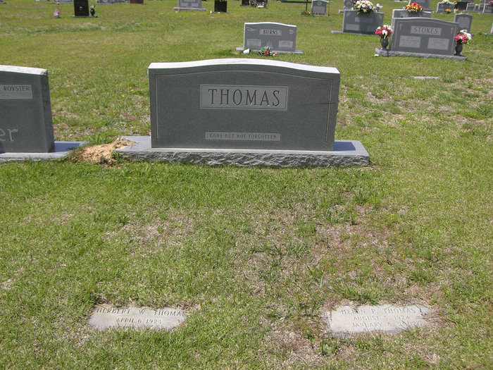 Grave marker of Herb Thomas