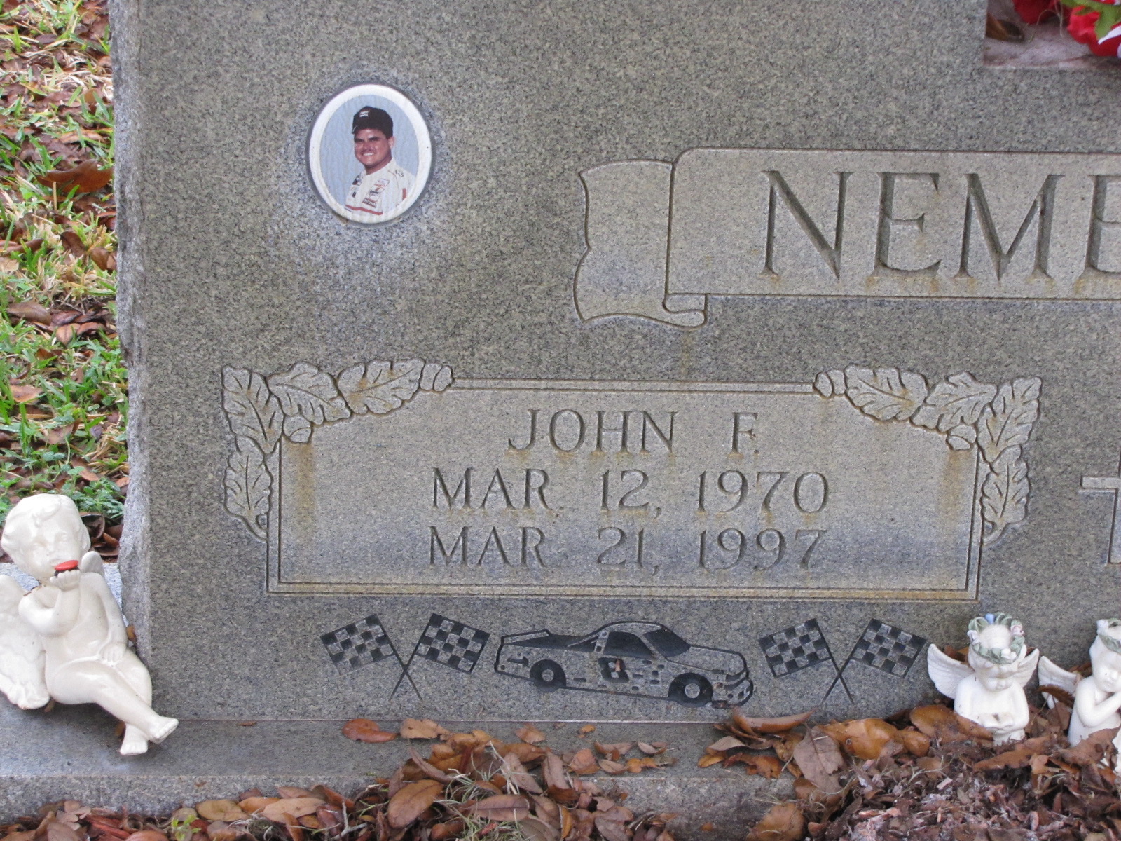 Grave marker of John Nemechek